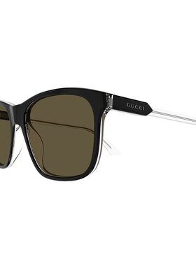 GUCCI 男士眼镜 GG1819S005 SS2025 古驰 棕色全框太阳镜