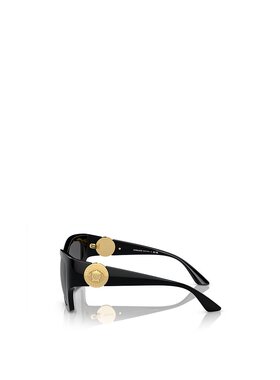 VERSACE 女士眼镜 VE4452GB187 AW2023 黑色 徽标太阳镜