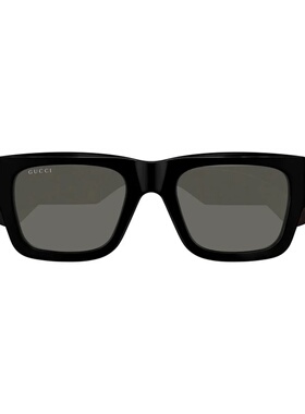 1h可退 GUCCI 男士太阳镜 GG1668S001 CO 黑色 全框太阳镜古驰