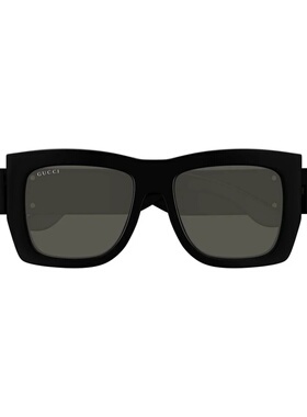 GUCCI 女士眼镜 GG1688S001 SS2025 黑色 全框太阳镜古驰