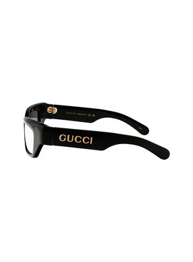 GUCCI 男士太阳镜 GG1296S002 SS2025 黑色 Sunglasses