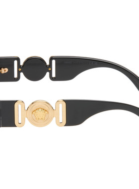 versace 范思哲 女士 黑色 Medusa Biggie Cat-Eye 太阳镜 0VE448
