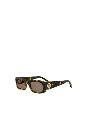 FENDI 女士眼镜 FE40222I56E AW2026 棕色 几何框太阳镜
