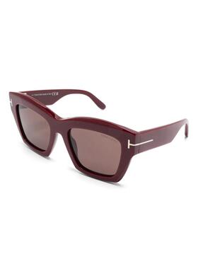 TOM FORD 男士太阳镜 FT119169E SS2026 酒红色