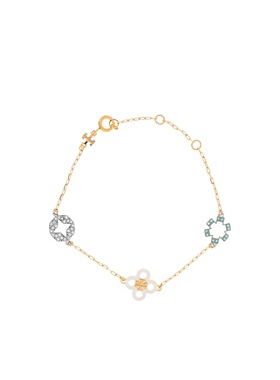 TORY BURCH 女士手链手镯 184406700 SS2026 花色 吊坠手链珍珠
