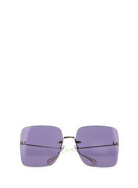 GUCCI 女士眼镜 691338I33318040 SS2022 紫色 Gold metal sungla