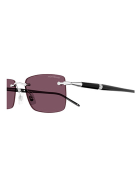 MONTBLANC 男士太阳镜 MB0344S002 SS2025 紫色 1J5G4VO0A