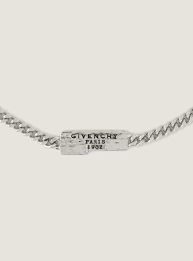 GIVENCHY 男士耳饰 BN00FLF003723 SS2025 银色 链式项链