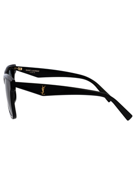 Saint Laurent 圣罗兰 女士 BLACK-BLACK-BLACK 醋纤太阳眼镜 SLM