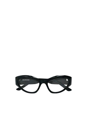 BALENCIAGA 女士眼镜 BB0400O003 SS2025 黑色 全框平光镜