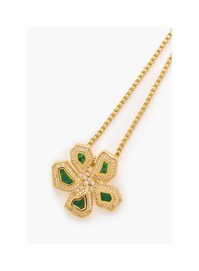 1h可退 潮奢 ZIMMERMANN 女士 镀金珐琅水晶项链 5542S24GOLDAGAT