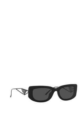 PRADA 女士眼镜 PR14YS1AB5S0 CO 黑色 Symbole矩形徽标太阳镜