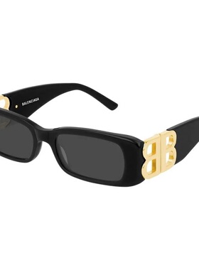 1h可退 BALENCIAGA 女士太阳镜 BB0096S001 SS2025 黑色