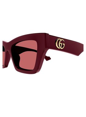 1h可退 GUCCI 女士眼镜 196Y5CD0A16847 AW2026 红色 Gucci Gg175