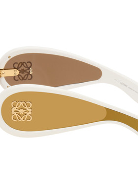 LOEWE 罗意威 男士 白色 Wave Mask 太阳镜 LW40108I0025G1923371