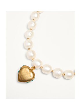 VALENTINO 女士项链 WJ0Y03QBTD2W SS2025 白色 COEUR ROYAL 项链