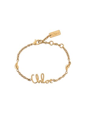 1h可退 CHLOÉ 女士手链手镯 CHC24AFB22CB79DC SS2025 金色 Logo
