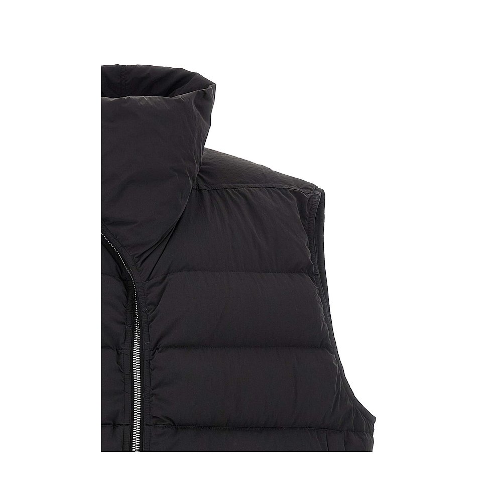 1h可退 RICK OWENS 男士马甲 RU02E1798MTD109 AW2025 黑色 - 图1