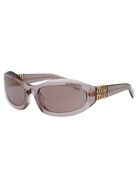 MIU MIU 女士太阳镜 0MU14ZS12W20I SS2025 褐色 0MU 14ZS