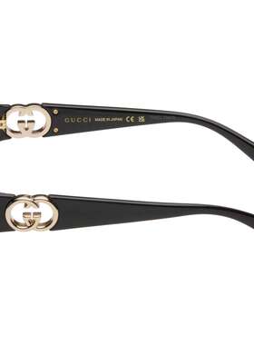 Gucci 古驰 男士 黑色 Hailey 太阳镜 GG1661S001BLACKBLACKGREY