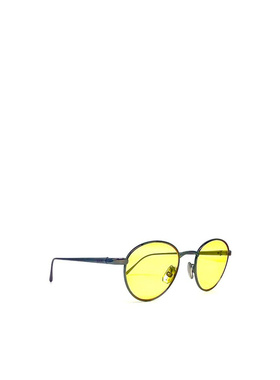 LOEWE 男士眼镜 LW40152U14J AW2025 黄色 圆框太阳镜
