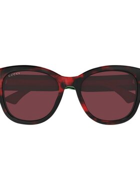 GUCCI 女士眼镜 GG1866SK003 AW2025 红色 全框太阳镜古驰