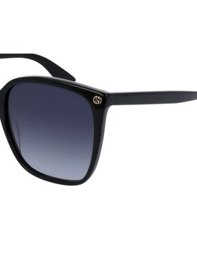 1h可退 GUCCI 女士眼镜 GG0022S001 AW2025 蓝色 GUCCI WOMEN'S G
