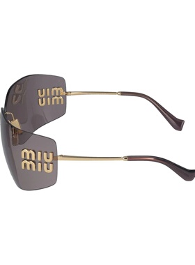 MIU MIU 女士太阳镜 0MU54YS5AK06I SS2025 金色 0MU 54YS