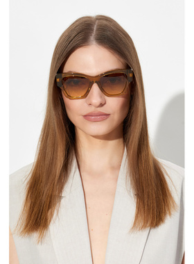 VERSACE 女士太阳镜 0VE4492U053472L CO 黄色 Sunglasses