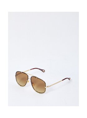 CHLOÉ 女士太阳镜 CH0348S003 AW2025 金色 全框太阳镜