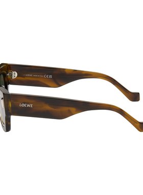 1h可退 潮奢 LOEWE 罗意威 男士 棕色 Cinema Double Layer 太阳