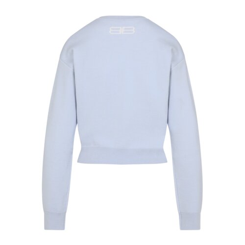 1h可退 奢淘 Balenciaga 圆领毛衣 女 850046T1760巴黎世家长袖 - 图0