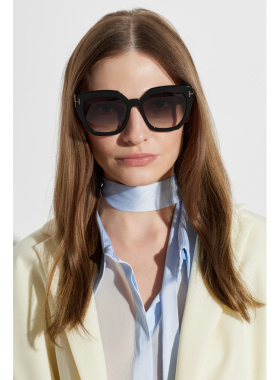TOM FORD 女士太阳镜 FT093905601B CO 黑色 Sunglasses