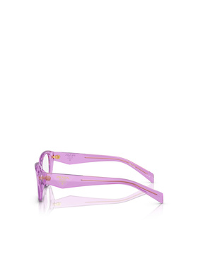 1h可退 PRADA 女士眼镜 PR21ZV13R1O1 SS2024 紫色 全边框平光镜