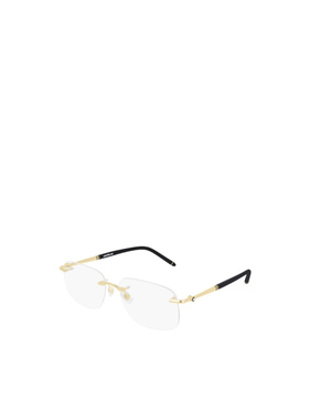 MONTBLANC 男士太阳镜 MB0071O003 AW2024 白色 MB0071O
