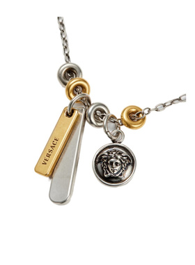 VERSACE 男士项链 10261421A006204JSE0 AW2026银色吊坠
