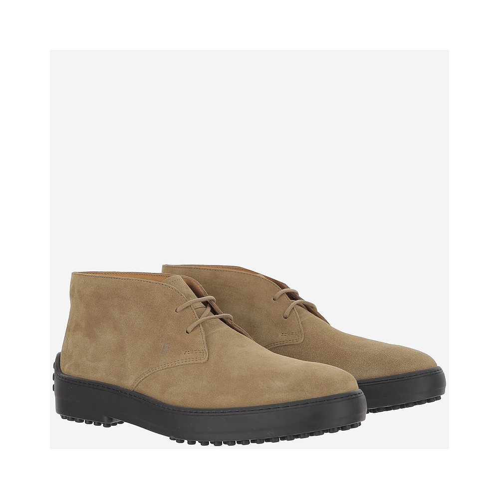 1h可退 TOD'S 男士运动鞋 XXM84L00D80RE0S415 AW2025 浅棕色男鞋 - 图1