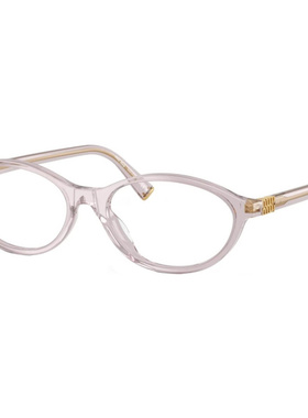MIU MIU 女士眼镜 MU09XV12W1O1 AW2025 粉红色 全框平光镜