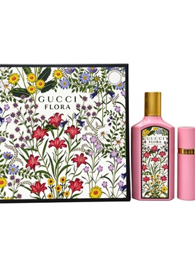 香港直邮Gucci古驰绮梦栀子花香水套盒（浓香100ml+浓香10ml)正品