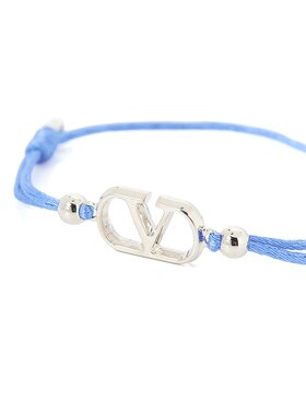 VALENTINO 女士手链手镯 WJ0X85KAZA60 SS2025 蓝色 徽标手链