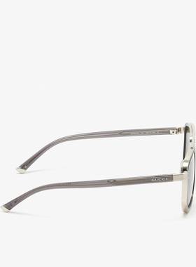 1h可退 潮奢 Gucci 古驰 男士 灰色金属眼镜 859577I3330