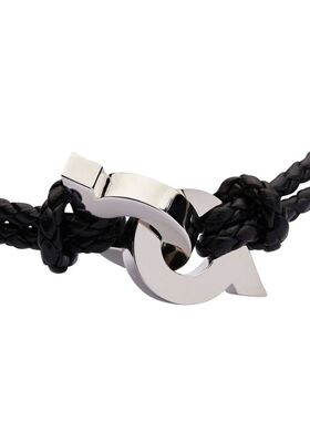 SALVATORE FERRAGAMO 男士手链手镯手绳配饰 776345770360BLACK