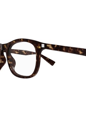 SAINT LAURENT 男士眼镜 SL811002 AW2025 深棕色 矩形镜框