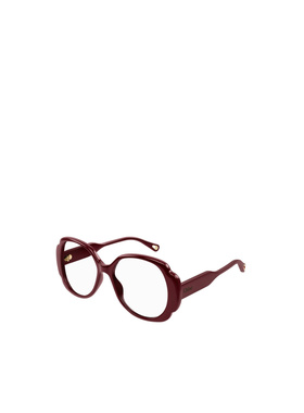 CHLOÉ 女士眼镜 CH0196O005 SS2024 红色 logo标识平光镜