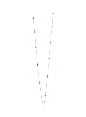 TORY BURCH 女士项链 184441700 AW2026 金色 标志长项链