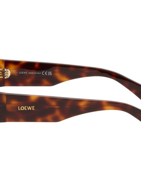 LOEWE 罗意威 女士 棕色 Flash Small Cateye 太阳镜 LW40196U535