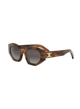 CELINE 女士太阳镜 CL40238U53F CO 棕色 全框太阳镜配饰眼镜