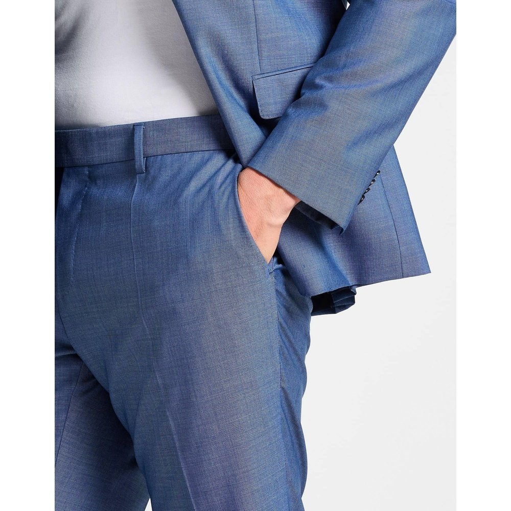 1h可退 潮奢 BOSS 波士 男士 西服 blue蓝色 舒适时尚,淘宝优惠券,粉丝福利购,淘宝优惠卷