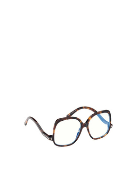 1h可退 TOM FORD 女士眼镜 FT5968052 SS2026 白色 徽标平光镜