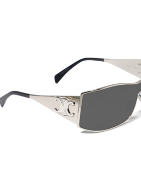 CELINE 男士眼镜 4S289CMLB36SM AW2025 银色 TRIOMPHE METAL RAC